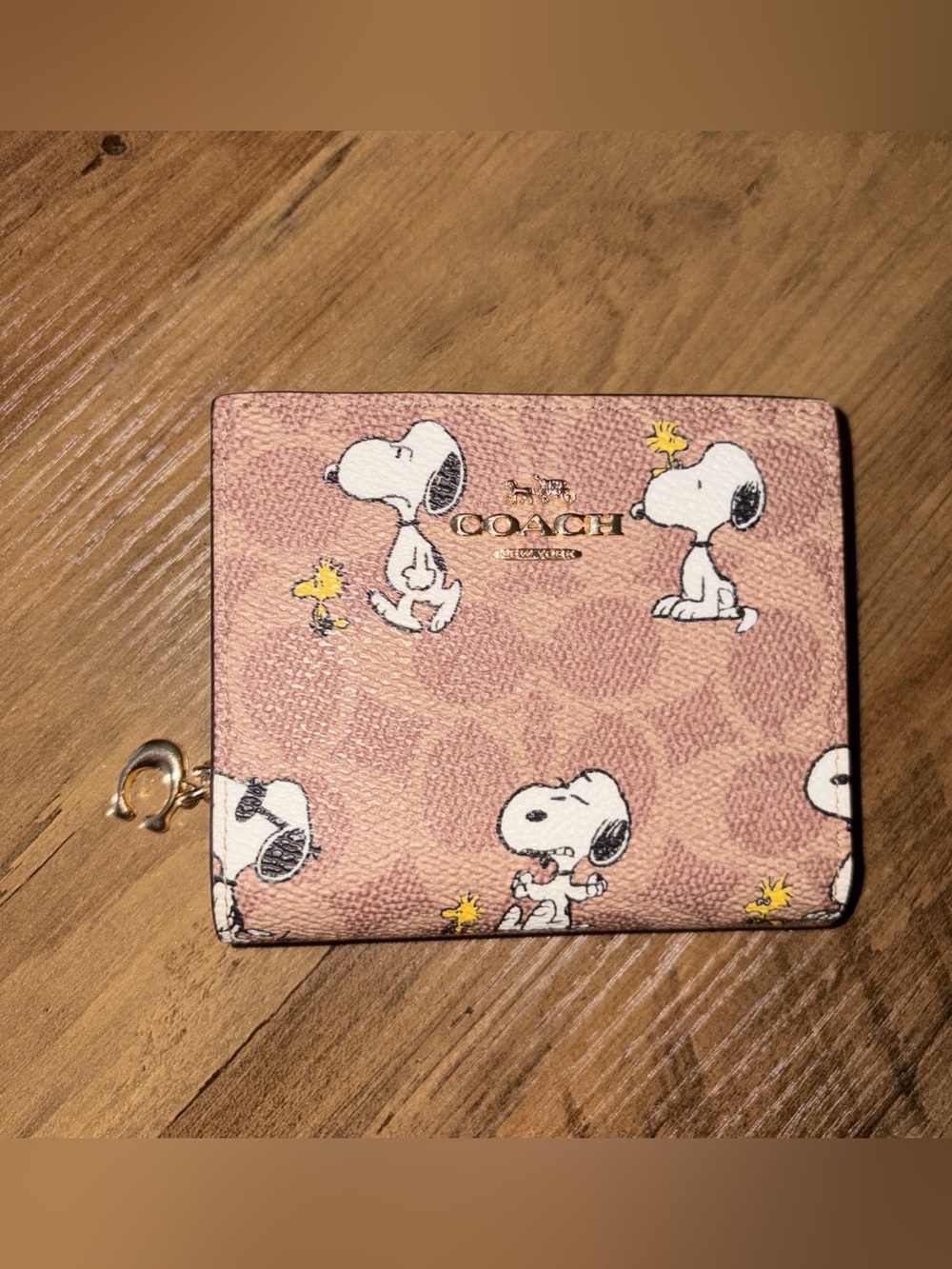 Coach X Snoopy & Woodstock Compact Wallet